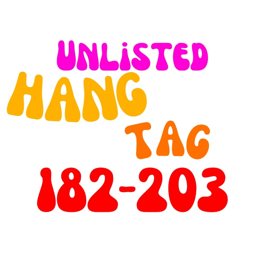 182-203 Hangtag unlisted inventory @imanifest_v